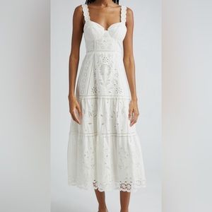 Farm Rio White Sundress